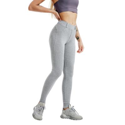 China Wholesale High Quality Breathable Gray Spandex High Waist Women' S Yoga Pants for sale