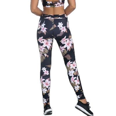 China Breathable Fine Polyester Fitness Multi Color S/M/L/XL Quality Printing Seamless Yoga Sets for sale