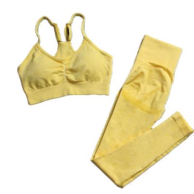 China Breathable Factory Supply Glamorous 2021 Comfortable Priced S/M/L Wear Yoga Sets For Women for sale