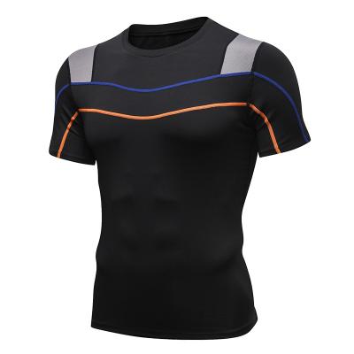 China 2021 New Summer Hot Sale Men's Breathable T-shirt Fashion Sports Semi Casual T-shirt for sale