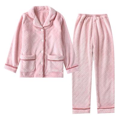 China Leisure Women Pajamas Set Full Sleeve Pajamas Sleepwear Home Suit For Women Pijamas for sale