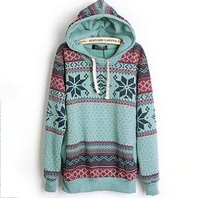 China New Brand Windproof Women Fall / Winter Hoodie Pullover Fashion Casual Hooded Coat for sale