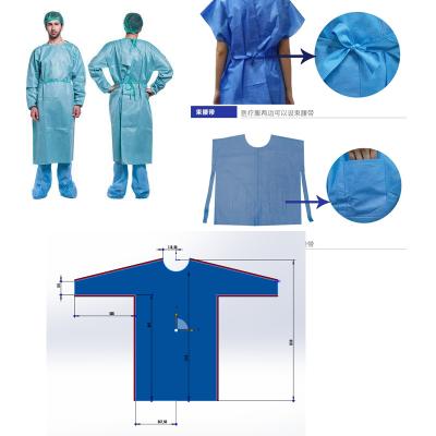 China Medical Products Ultrasonic Disposable PE Packing School Gown Apron Surgical Gown Sewing Making Machine Nonwoven Fabric Making for sale