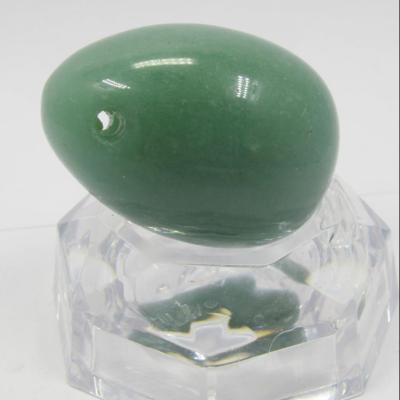 China Women Tightening Vaginal Kegel Exercise PANGEM Aventurine S/M/L Eco-Friendly Green Gemstone Jade Yoni Eggs Wax No No Chemical Woman Tightening Vaginal Kegel Exercise for sale