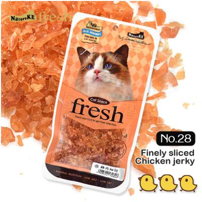 China NatureKE Sustainable Cat Treats Chicken No.28 Finely Sliced ​​25g Cat Snack for sale