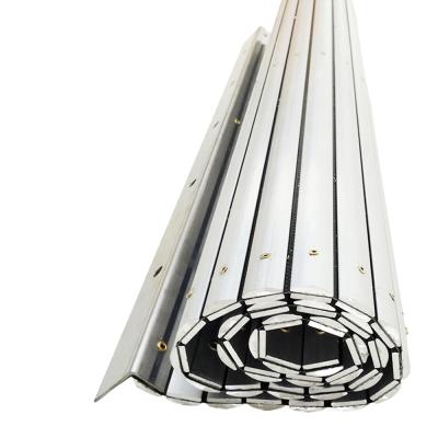 China Waterproof Flexible Aluminum Telescopic Guard Shield Roll Up Curtain Apron Bellows Covers for sale