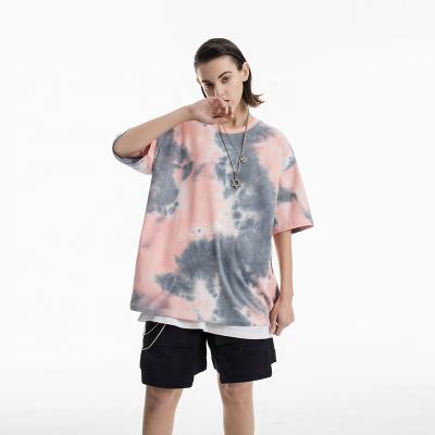 China Wholesale Tie Dye T-shirts Spring Summer Anti-wrinkle Manufacturing Street Wear Oversized T-shirt Women for sale