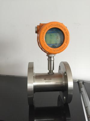 China Wide Flow Range Turbine Gas Flow Meter With Stainless Steel Body for sale