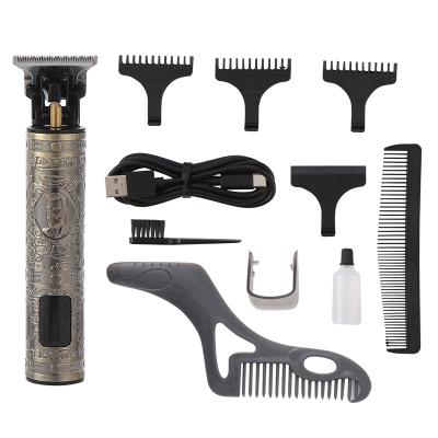 China Highest Level Professional Rechargeable Powerful Trimmer Barber Electric Hair Trimmer Cordless T9 T Blade Hair Trimer for sale