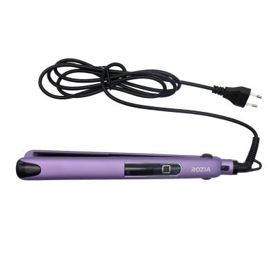 China Highest Standard Professional Portable Rechargeable Ceramic Hair Straightener With Hidden Type LCD Display for sale