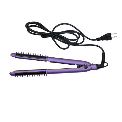 China Highest Standard Professional Hair Straightener and Curler 2 in 1 Negative Ion Ceramic Hair Straightener for sale