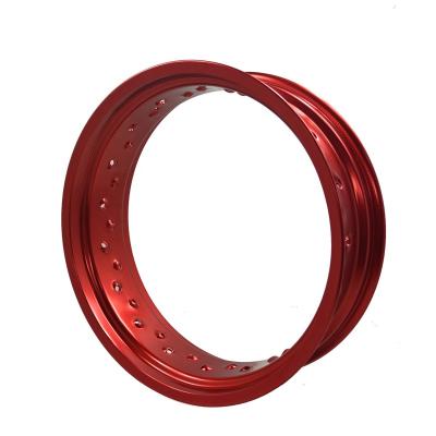 China 7116 Aluminum Alloy Customized 36 Hole Motorcycle 17 Inch Red Alloy Wheel Rims For Supermoto for sale