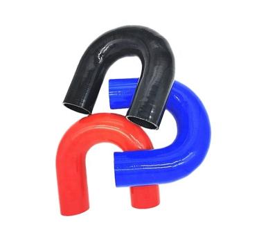 China factory sale 180 degree elbow coupler silicone hose 45/90/135/180 degree elbow coupler silicone hose L/S/Y/T type for hose intercooler silicone elbow truck for sale