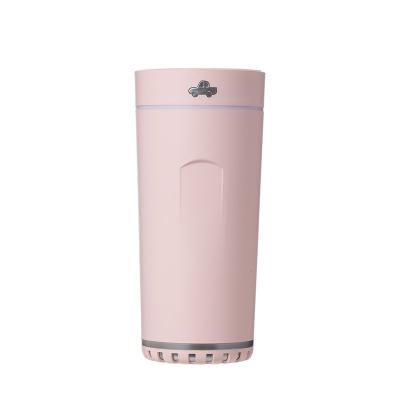 China Mini 300ml H2O Car 2022 Dual Spray Portable Mist Humidifier Light Aroma Essential Oil Diffuser Car USB Air Humidifier for sale