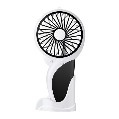 China New Cool Blue Mini Cartoon Pocket Fan Handheld Ultra-thin Outdoor Portable USB Rechargeable Fan Woodpecker for sale