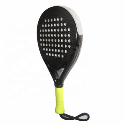 China Carbon fiber/3k/kvl/18K competition paddel palas racquet with 38MM EVA foam for sale