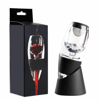 China Wine Aerator Wine Aerator Wine Dispenser Decanting Jug with Filter Holder Stand Wine Aerator Pocket Essential Aerating Filter for Dining Bar for sale