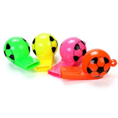 China Plastic ABS Plastic Football Toy Funny Whistle For Kids for sale