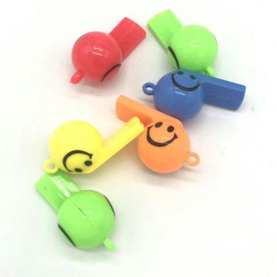 China Factory direct sales plastic smiling face whistle cheer cheerleading props for sale