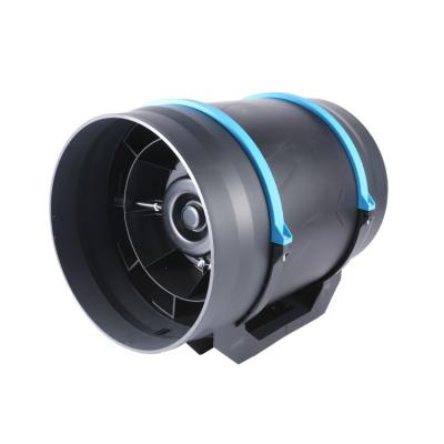 China Low Noise 220V Mixed Flow Centrifugal Exhaust Air Plastic Grow Tent in Line Inline Ventilation Duct Fans for sale