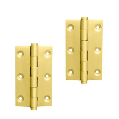 China Eclectic Furniture Accessories Hinges Manual Iron Butt Door Matte Black Door Frame Press Furniture Hinges for sale