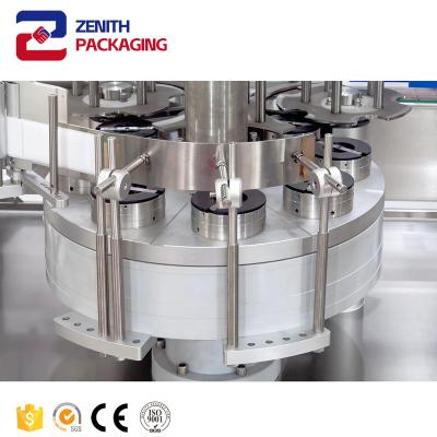 China Food Automatic Glass Plastic Round Bottle/Can/Jar Wine/Syrup/Jam Paper Label Cold Glue Labeling Machine for sale