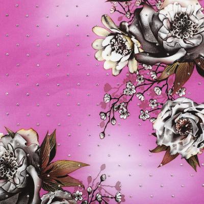 China Digital Polyester Fusible Affordable Nylon Woven Flower Spandex Printing Blooming Fabric for sale