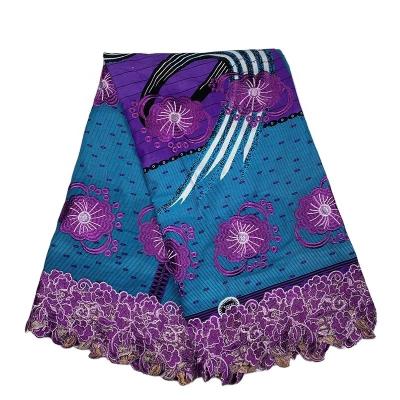 中国 Women Anti-Static Fabrics African Swiss Voile 100% Cotton Lace 5 Yards 販売のため