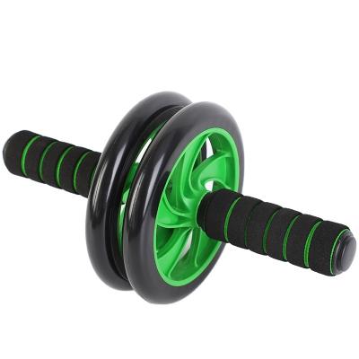 China Universal Abdominal Home Abdominal Health Double Whewwl Exercise Gym Round Wheel for sale