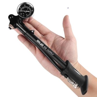 China Aluminum/Alloy 300 PSI Bike Air Shock Pump High Pressure Fork And Rear Suspension Bicycle Pump for sale