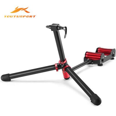 China Indoor Bicycle Trainer Stand Resistance Adjustable Portable Magnetic Rollers Bicycle Trainer YT-QX-10 for sale