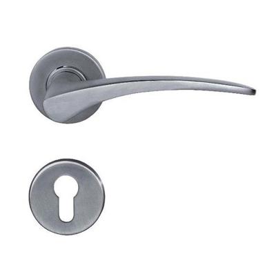 China Stainless Steel Modern Style Internal Solid Round Design Fashion Door Handle for sale