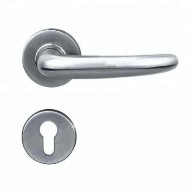 China Wholesale Modern Custom Lever Height Wooden Interior Door Handles Stainless Steel for sale