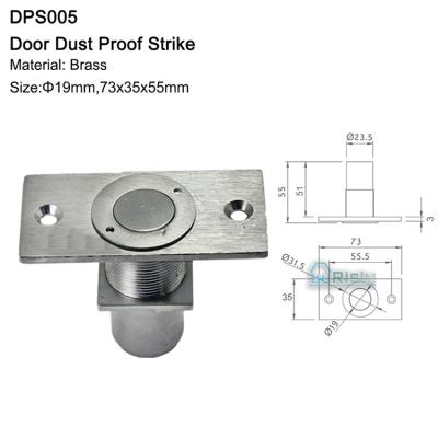 China Modern 304 Stainless Steel Door Bolt Fitting Accessory Dust Proof Strike With Plate for sale