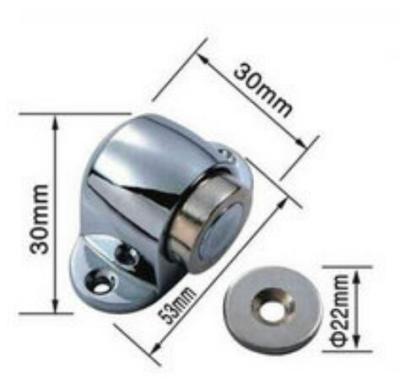 China Good Quality Modern Stainless Steel Security Door Stopper Rubber Magnetic Guard for sale