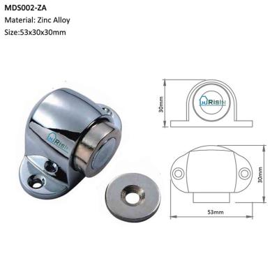 China China Modern Door Accessories Manufacturer Aluminum Invisible Magnetic Ground Wall Protector Mount Post Door Stop Types Stopper for sale