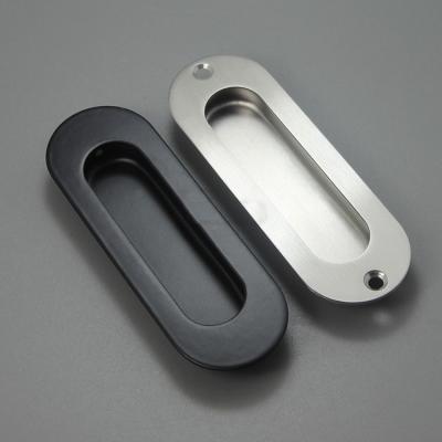 China Modern Flush Solid Stainless Steel Ring Concealed Pull Invisible Recessed Handle for sale