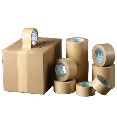 China Freon-proof Reinforced Kraft Paper Tape Hot Melt Based Adhesive Water Active Kraft Bonded Paper for sale