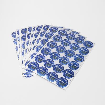 China Silver Shiny Self Adhesive Sticker A4 Decorative Transfer Sticker Factory Label Supplier for sale