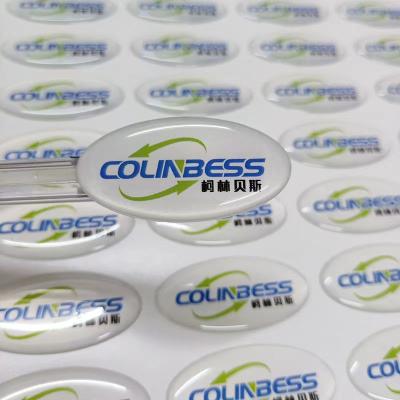 China Waterproof SEDEX Approved 20 Years Printing Experience Factory Custom Bear Shape Clear Epoxy 3D Dome Stickers for sale