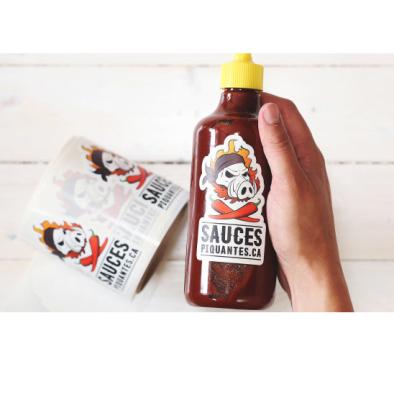 China Waterproof SEDEX Approved Brand Logo Beverage Prometh Cough Syrup Custom Printing Biodegradable Square Sticker Label for sale