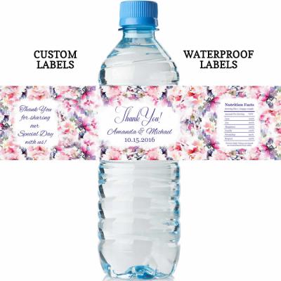 China Waterproof FSC&UL Certification Custom Beverage Bottle Shrink Film Label for sale