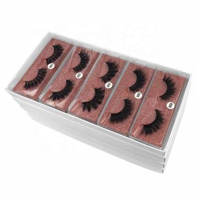 China Wholesale 25mm long natural lash 3d mink lashes lash box handmade best selling good quality natural eyelashes wholesale for sale