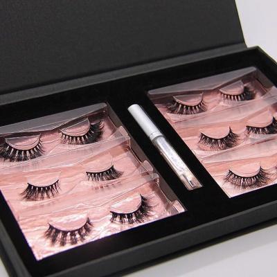 China Wholesale Natural Silk False Eyelashes 3d Long Natural Mink Lashes Custom Lashes Unique Boxes for sale