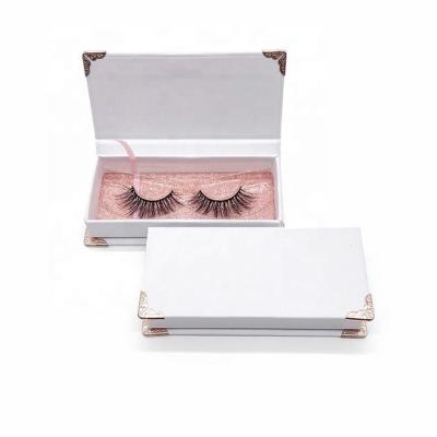 China Long Natural Silk 3D Faux Mink Lashes Wholesale Natural Fake Lashes Lashes Custom Empty Lashes Boxes for sale