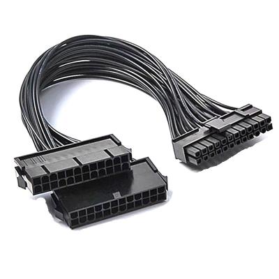 Китай Male to female for PC parts male to 24pin female to dual PSU extension wiring kit. 24pin продается