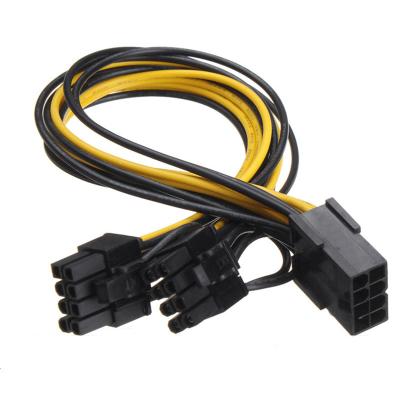 China (6+2) Pin Pin To Dual 8 Pin Power Station 8 Pin Video Card Power Cable Parts Graphics for sale