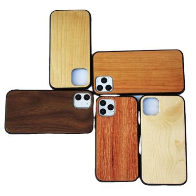 China High quality shockproof luxury bamboo wooden tpu phone case for iphone for sale