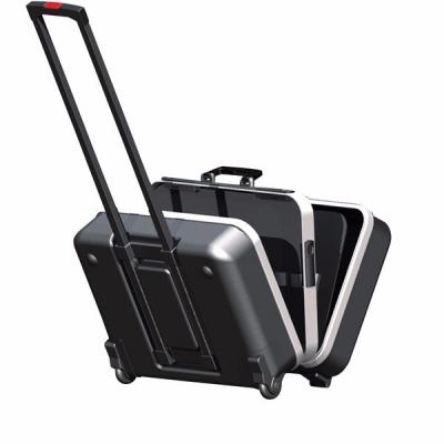 China Private Storage 2022 Mold Hot Selling ABS Hard Suitcase With Aluminum Frame for sale