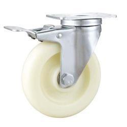 China 04-Medium duty caster White PP locking caster wheel for sale